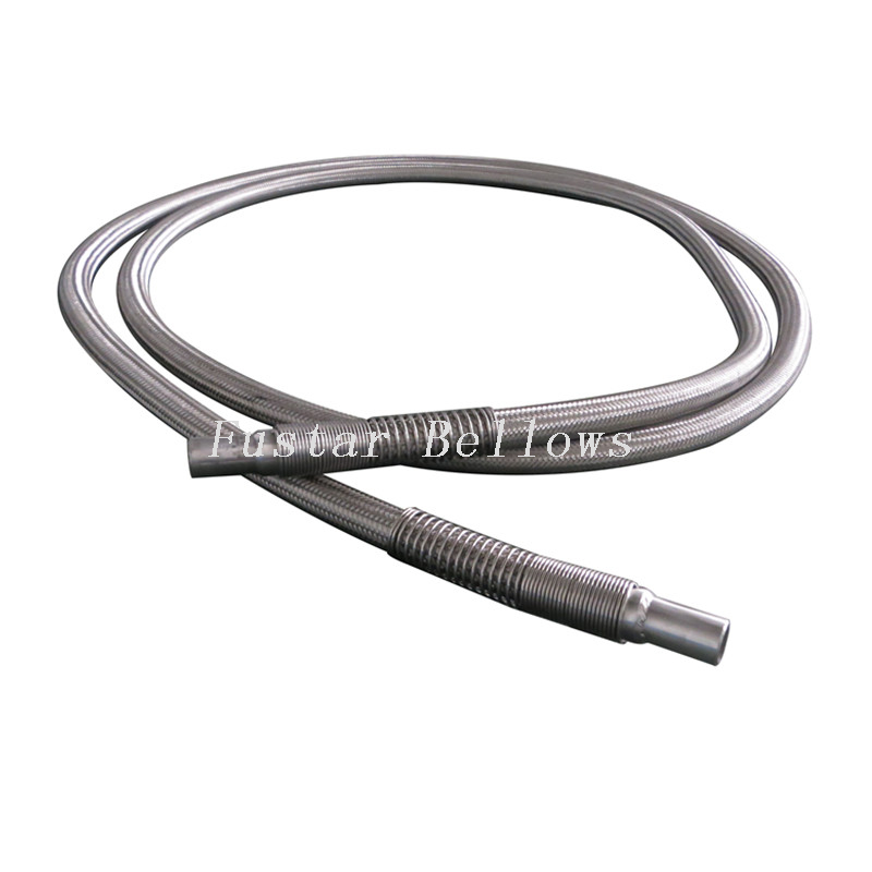 Good quality dn 20mm 25Mpa pressure stainless steel butt welded flexible metal hose 