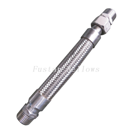 SS304 swivel male npt threaded nut flexible metal hose - Buy swivel ...