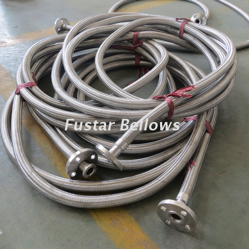 DN6 To 800MM Stainless Steel 304 High Pressure ANSI Loosen Flanged Ends Flexible Metal Hose 